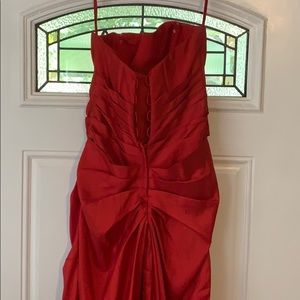 Red corset back Prom Dress Size 8